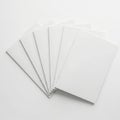 Stack of blank white cardboard sheets for crafting and projects Royalty Free Stock Photo