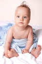 Clean baby after bath Royalty Free Stock Photo