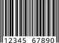 Clean Barcode Illustration with Numbers for Product Identification and Retail Use Royalty Free Stock Photo