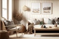 Clean and beautiful rustic Scandinavian home interior style.