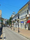 Clean and beautiful street in Ruse city, Bulgaria