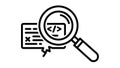 Code Review and Debugging Magnifying Glass Icon Royalty Free Stock Photo