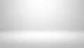 Clean, bright, empty white studio background with soft gradient lighting and a subtle floor transition Royalty Free Stock Photo