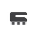 Clean brush vector icon
