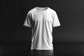 Clean Canvas White T-Shirt Mockup for Versatile Apparel Designs, Generative Ai