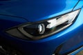 Clean car headlight Royalty Free Stock Photo