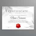 Clean certificate of excellence template design Royalty Free Stock Photo