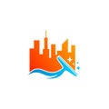 Clean City logo vector template, Creative Building logo design concepts Royalty Free Stock Photo