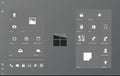Clean and classy Windows 10 tablet mode start screen