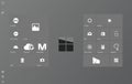 Clean and classy Windows 10 tablet mode start screen