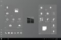 Clean and classy Windows 10 tablet mode start screen