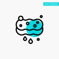 Clean, Cleaning, Sponge, Wash turquoise highlight circle point Vector icon