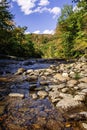 Clear water on Westfield River in Berkshires Massachusetts