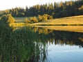 Wonders of nature and clear lake, which reflects the brightness