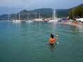 Nidri Beach and Port, Lefkada Ionian Greek Island, Greece