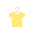 Clean clothe dress hanger icon. Simple color vector elements of laundry icons for ui and ux, website or mobile application