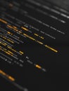 Dark Gray Background Code Snippet Clean coding software development digital technology programming language dark theme