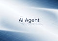 Clean digital blue background emphasizing ai agent technology innovation and progress Royalty Free Stock Photo