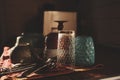 clean dishes in modern kitchen. Washing plates, glasses and tableware Royalty Free Stock Photo