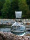 Clean drinking water.  Mountain river. Royalty Free Stock Photo