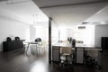 Clean and elegant office environment