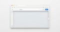 Minimalist browser window interface on a white background Royalty Free Stock Photo