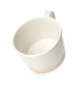 Clean empty ceramic cup isolated Royalty Free Stock Photo
