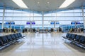 Bright Modern Airport Check-In Area Royalty Free Stock Photo