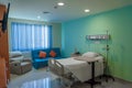 Clean empty hospital room ready for one patient Royalty Free Stock Photo