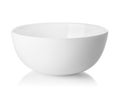 clean empty white ceramic bowl isolated with clipping path Royalty Free Stock Photo