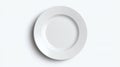 Classic White Dinner Plate Royalty Free Stock Photo