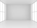 Clean and empty white room Royalty Free Stock Photo