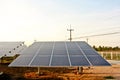 Clean enegy solar cell in solar farm