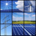 Clean energy collage