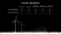 Clean energy comparison chart template