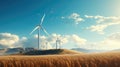 Clean Energy landscape Illustration background