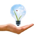 Clean Energy in our Hands Royalty Free Stock Photo