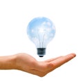 Clean Energy in our Hands Royalty Free Stock Photo