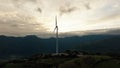 Clean energy wind generator. Aerial view