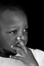 Clean eyes of African children Royalty Free Stock Photo