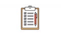 Checklist Clipboard with Pen Icon Royalty Free Stock Photo