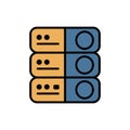 Stack of Server Racks Icon Royalty Free Stock Photo