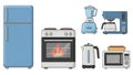 Collection of Kitchen Appliances Royalty Free Stock Photo