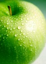 Clean fresh green apple Royalty Free Stock Photo