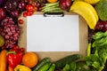 Diet program with clean healthy food concept Royalty Free Stock Photo