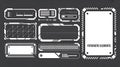 Clean Futuristic UI Elements Pack for Games & Apps Royalty Free Stock Photo