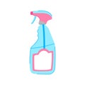 clean glass cleaner cartoon vector illustration Royalty Free Stock Photo