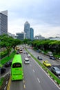 Clean and green atmosphere on street after rain in Singapore