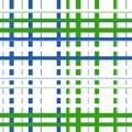 Clean Green Blue Plaid Geometric Pattern Intersecting Vector Design Royalty Free Stock Photo