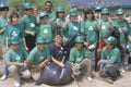 Clean & GreenÃ¯Â¿Â½ environmental volunteers at a river cleanup, part of the Los Angeles Conservation Corps